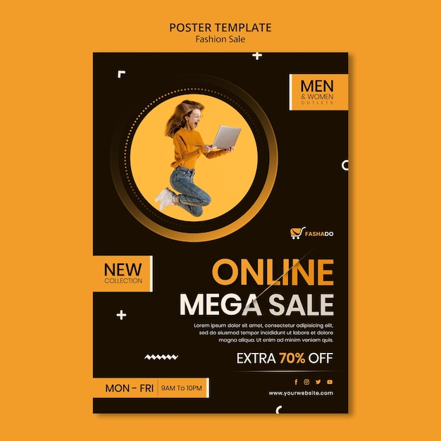 Fashion Sale Poster Template – Free Download