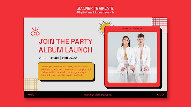 Album Launch Banner Template – Free Download