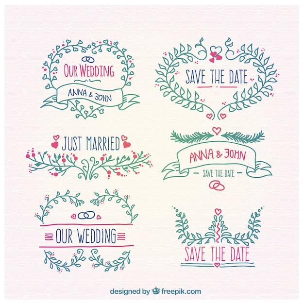 Beautiful Floral Ornaments for Wedding – Free Download