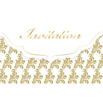 Stunning Golden Invitation Design for Free Download