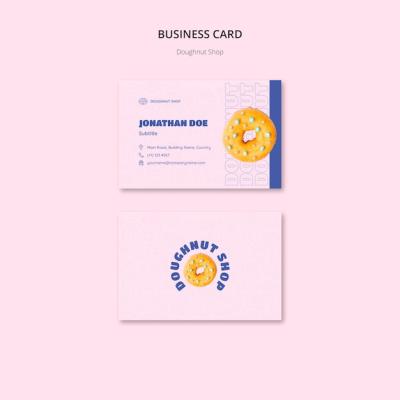 Doughnut Shop Business Card Template – Free Download