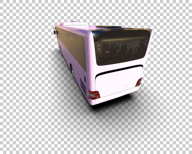 Realistic 3D Rendered Bus on Isolated Background – Free Stock Photo for Download