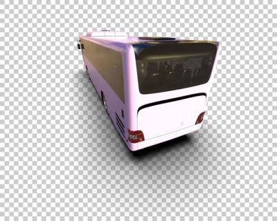 Realistic 3D Rendered Bus on Isolated Background – Free Stock Photo for Download