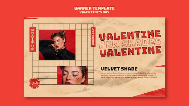 Valentine’s Day Banner Template – Free to Download