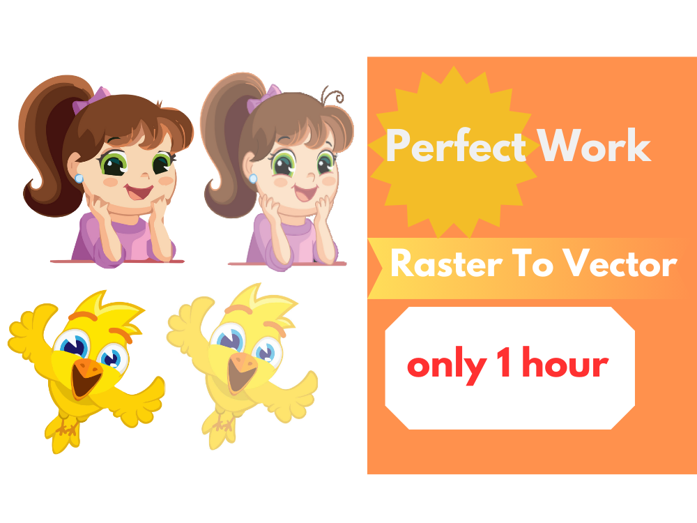 I Will Convert Your Raster Images to Vector in 1 Hour