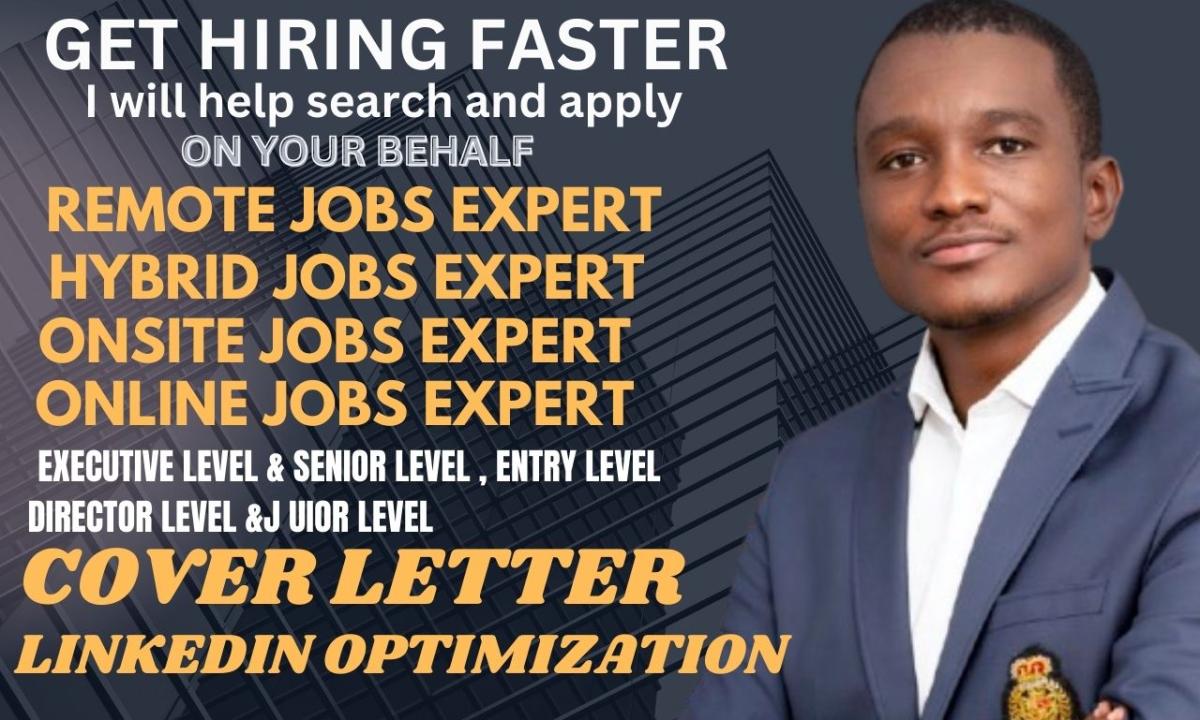 I Will Search and Apply for 100 Onsite, Hybrid, and Remote Job Positions