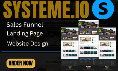 I Will Create Stunning Systeme IO Sales Pages, Landing Pages, Sales Funnels, and Website Designs with ClickFunnels