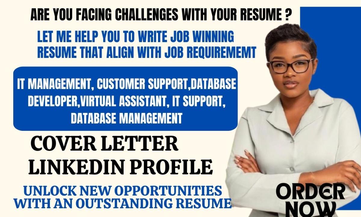 I Will Create an Expert IT Resume for IT Roles, IT Management, and IT Support Positions