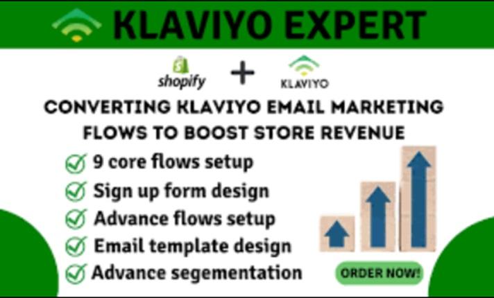 I Will Set Up Klaviyo Email Marketing Flow to Nurture Leads and Boost Business Conversion