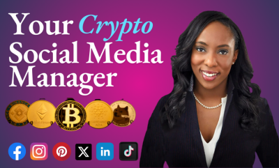 I Will Be Your AI NFT Web3 Token Crypto Social Media Manager and Content Creator