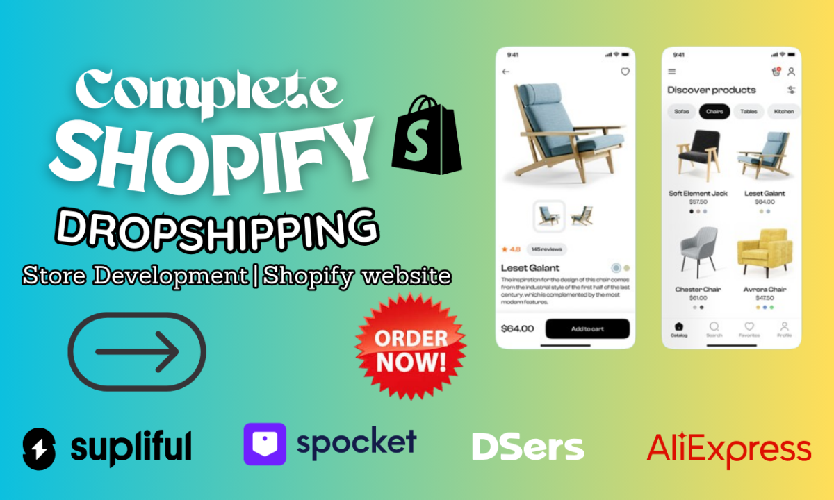 I Will Create a Profitable Shopify Dropshipping Store for Passive Income Using Temu, Zendrop, and Wholesales2B