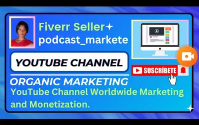 I Will Do Strategic Organic Promotion for Your YouTube Monetization