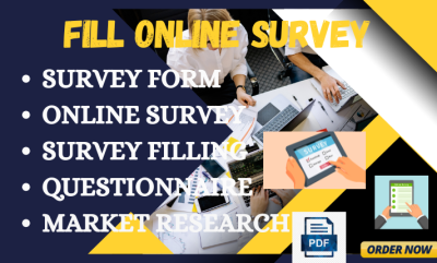 I Will Fill Google Form, Online Survey, and Market Research