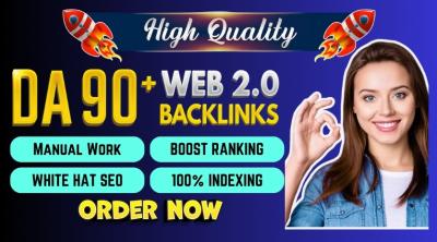 Professional Manual High-Quality Indexable 50 Web 2.0 Backlinks for Website Ranking