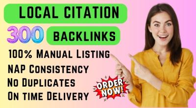 Citation Listing Service & Expert SEO: Boost Local Search Visibility with 100 Backlinks