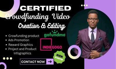 I Will Create and Edit High-Quality Crowdfunding Promotional Videos for Your Campaign