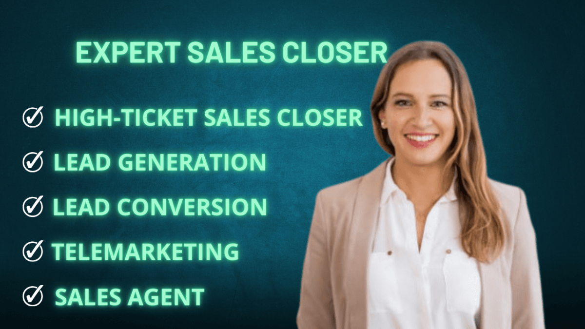 Become a High Ticket Sales Closer & B2B Lead Generation Specialist