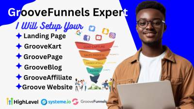 I Will Create Groove Landing Page, Sales Funnel, GrooveKart, GroovePages, GrooveWebsite