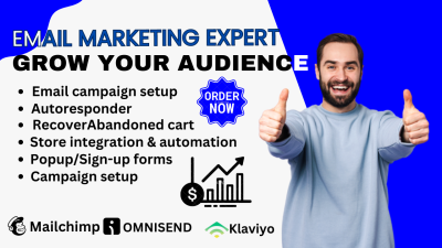 I Will Set Up Editable Email Marketing Flow for Your Shopify Store on Omnisend and Klaviyo