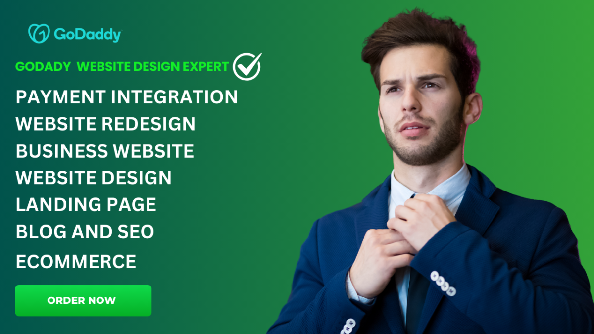 I Will Design and Redesign GoDaddy Websites