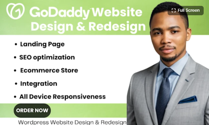 I Will Design and Redesign Your GoDaddy Website