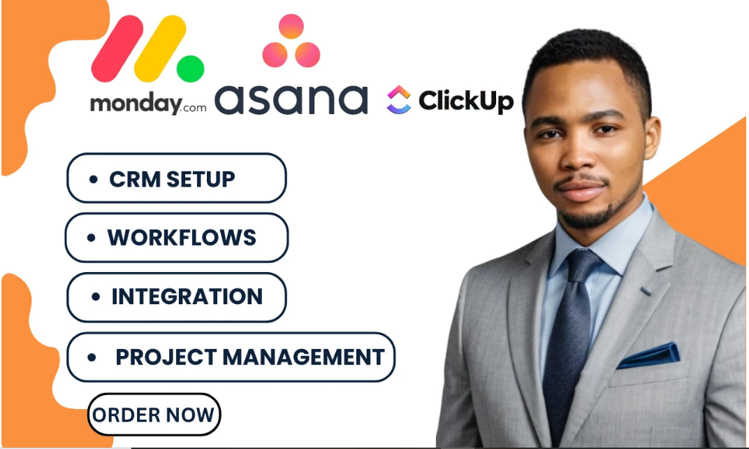 I Will Setup Customized Board Workflow Integrate Asana ClickUp Trello Monday CRM Expert