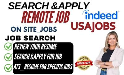 I Will Search and Apply for Remote Jobs, Reverse Recruit, Job Application, Job Search