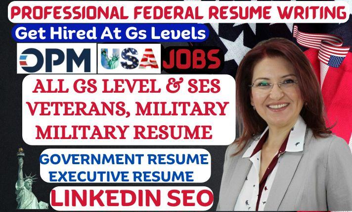 I Will Write a Federal Resume – Professional Resume Writing for All GS Level Executive Resumes