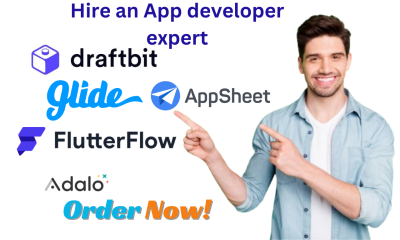 I will develop mobile apps using, flutterflow, adalo, glide,drafbit