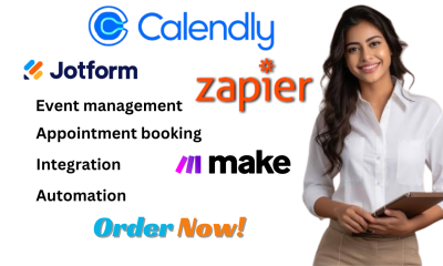 I Will Setup Calendly, Jotform, Zapier Expert & Make Integromat