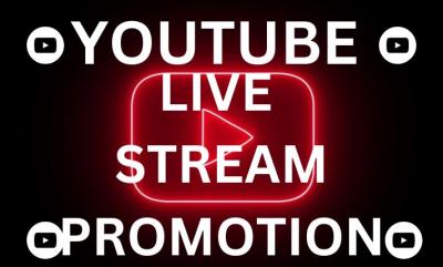 I Will Do YouTube Live Streaming Promotion for YPP Progress