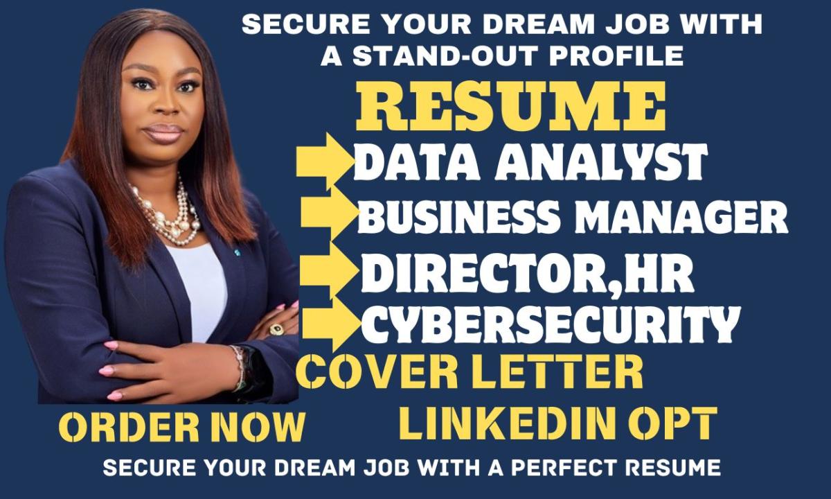 I Will Write Data Analyst, Business Analyst, SOC, Cybersecurity Resume Writing