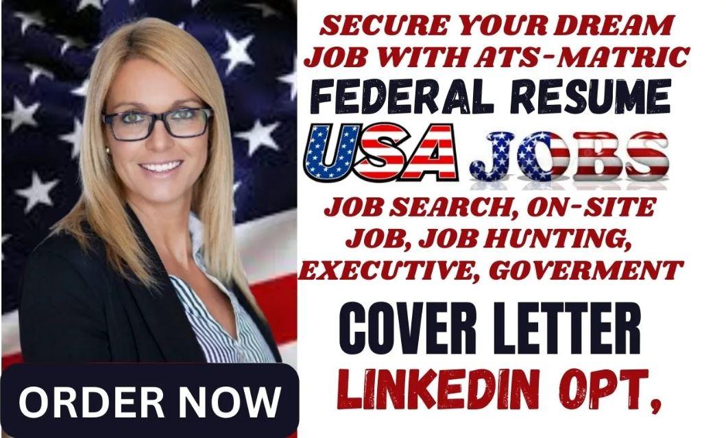 I Will Provide Federal Resume Job Search, Government, KSA, USAJobs Resume