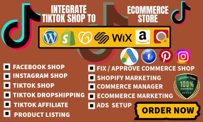 I Will Set Up TikTok Shop, Facebook Shop, Instagram Shop, Fix TikTok Shop, and Create TikTok Ads