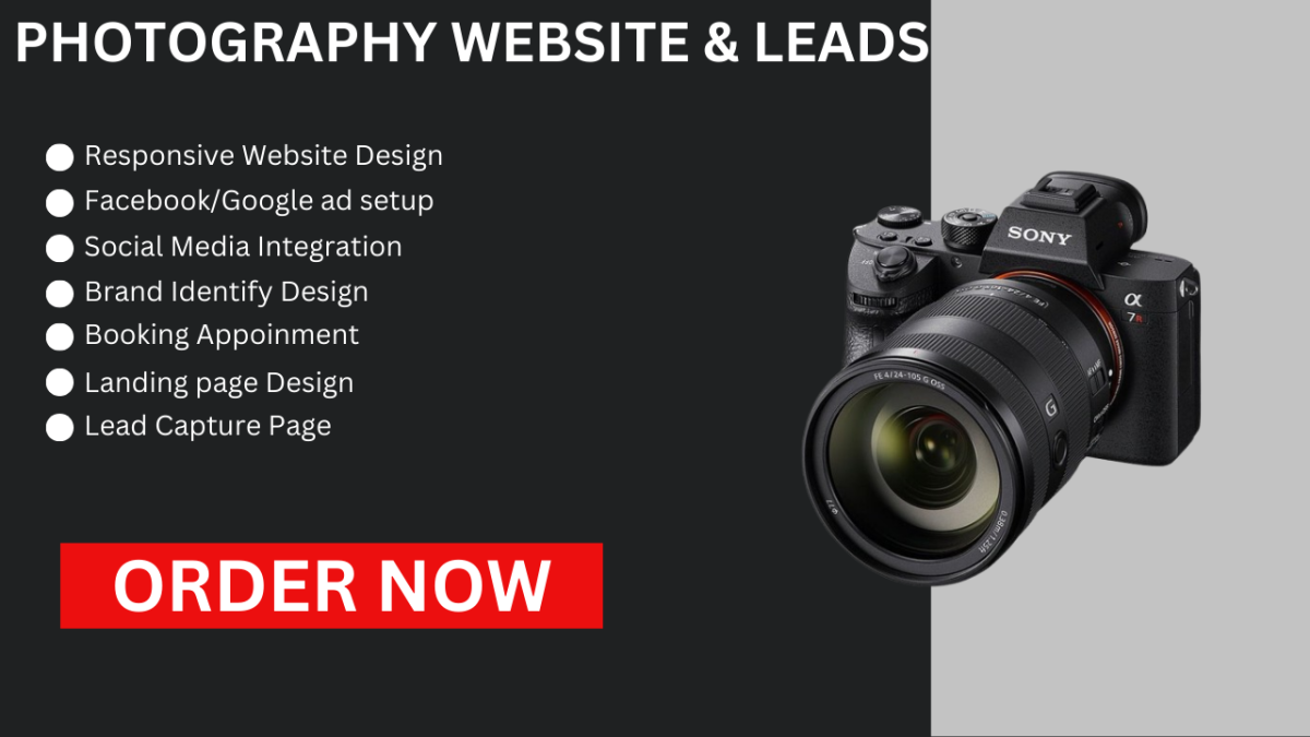 I Will Create GoDaddy Photography Website Design for Photographer