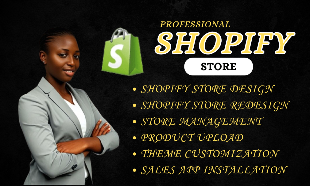 I Will Do Shopify Website Store Design and Redesign Website