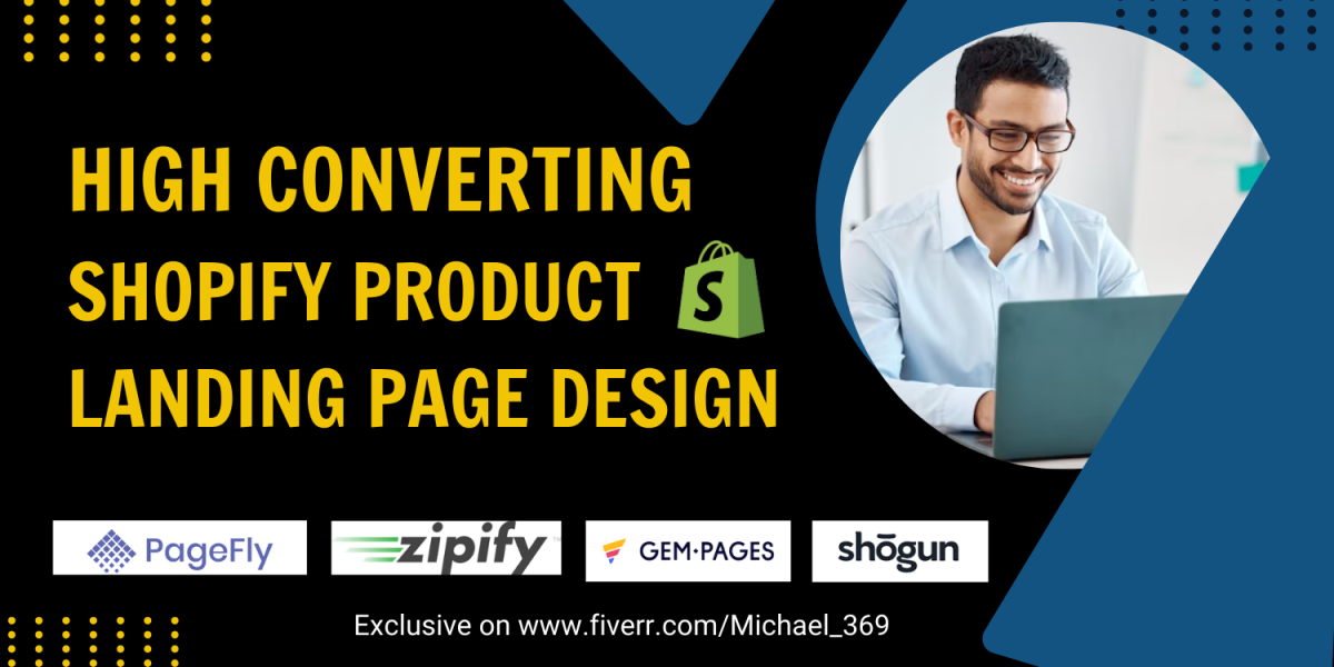 I Will Design Shopify Landing Page, Product Landing Page