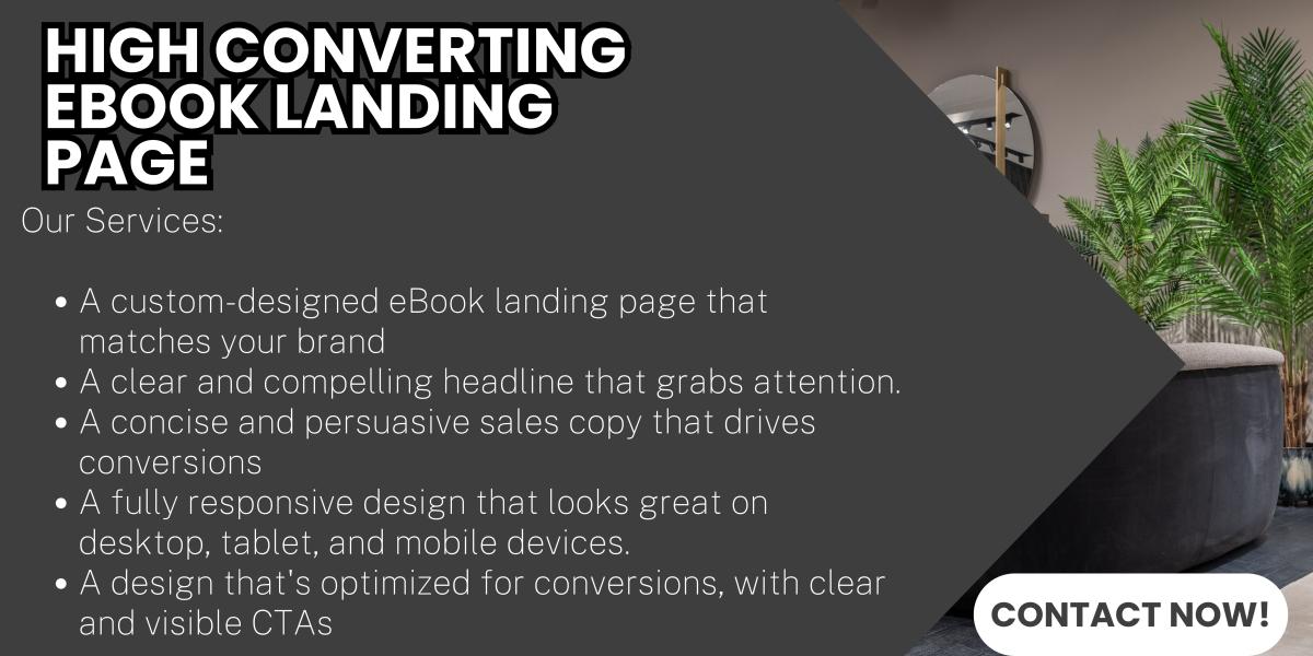 I Will Create a High Converting Ebook Landing Page