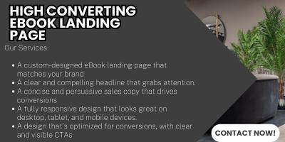 I Will Create a High Converting Ebook Landing Page