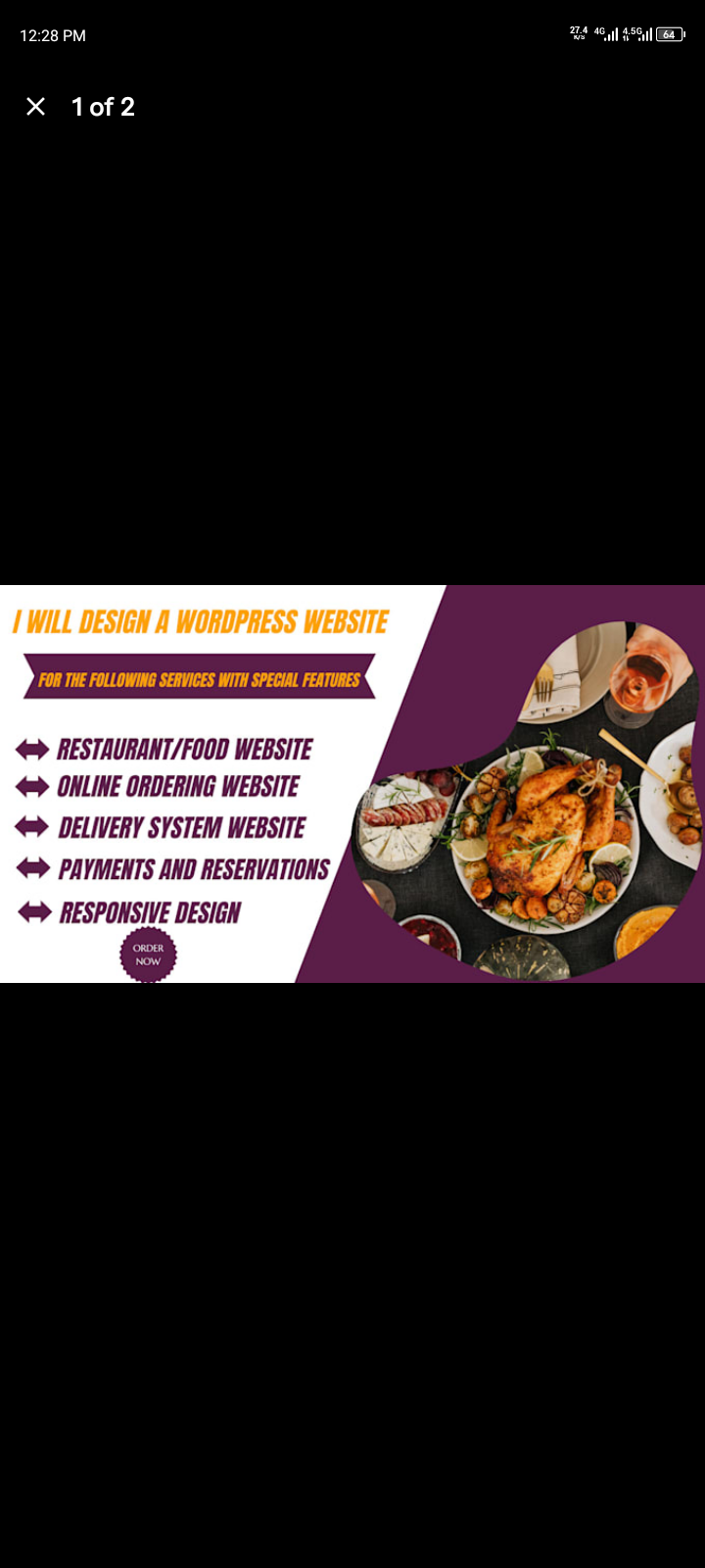 Build a WordPress Online Ordering Restaurant Website, WordPress Website Delivery