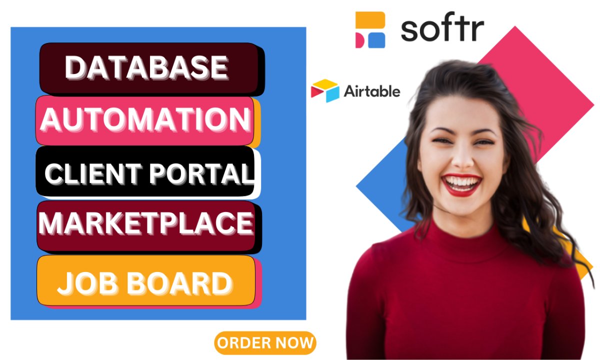 I Will Build Softr Client Portal, Airtable Database, Smartsuite, Jobboard