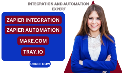 I Will Setup Zapier Automation Integration, Integromat, Tray.io or Workato