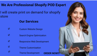 I Will Create Print on Demand for Your Shopify Store