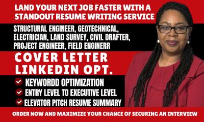 I Will Write Mechanical, Programmer, Engineer, Geotechnical, HVAC, Land Survey Resume