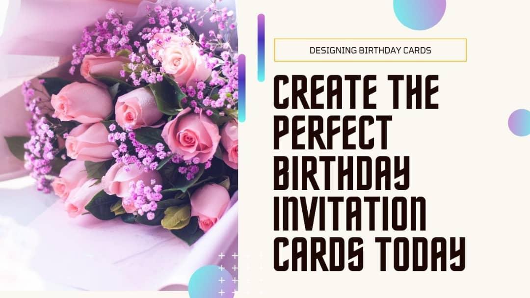 I Will Create a Splash Custom Birthday Invitation Card Design