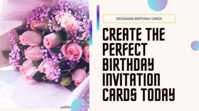 I Will Create a Splash Custom Birthday Invitation Card Design