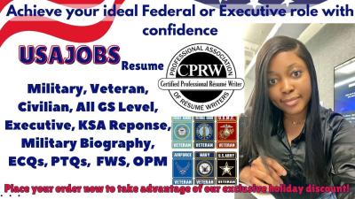 I Will Create a Federal Resume Tailored for USAJOBS, ATS, LinkedIn, and CV