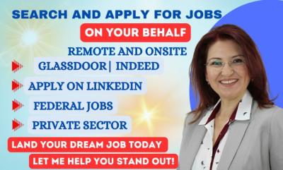 I Will Search and Apply for Remote Jobs and Onsite Jobs, Job Search, Reverse Recruit