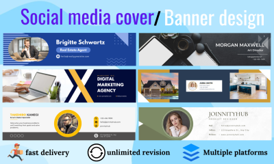 I Will Create an Eye-Catching YouTube Banner or Facebook Cover for You