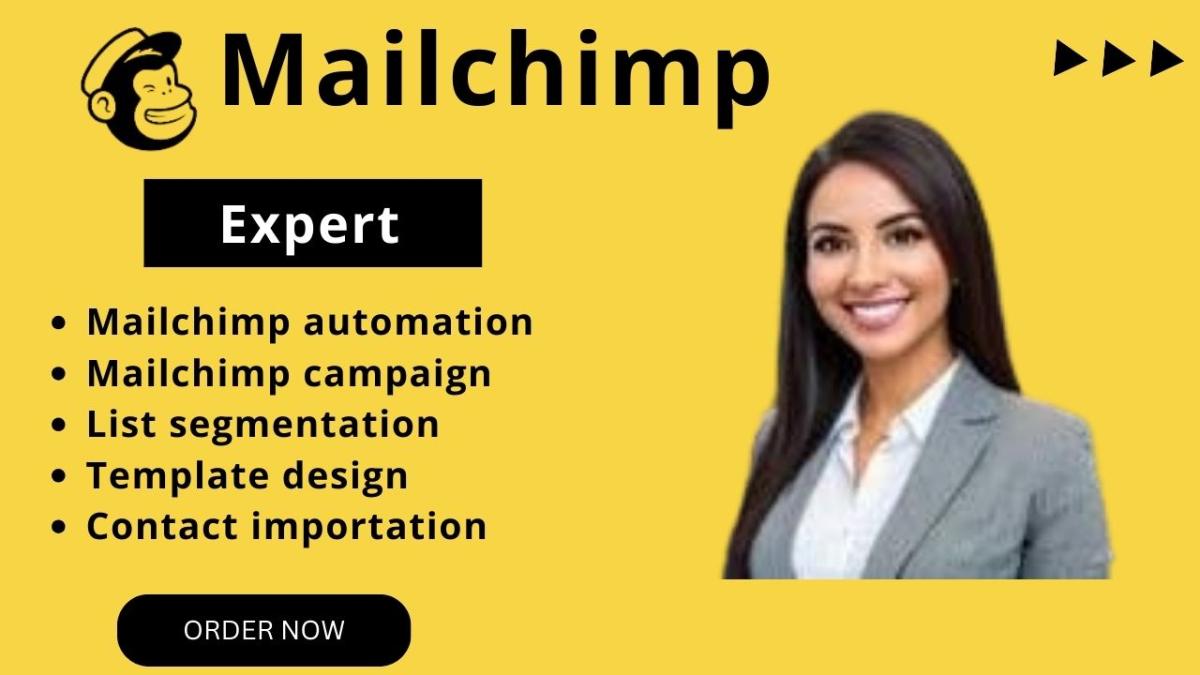 I Will Be Your Mailchimp Expert: Import Contacts & Design Email Templates, Landing Pages, and Forms